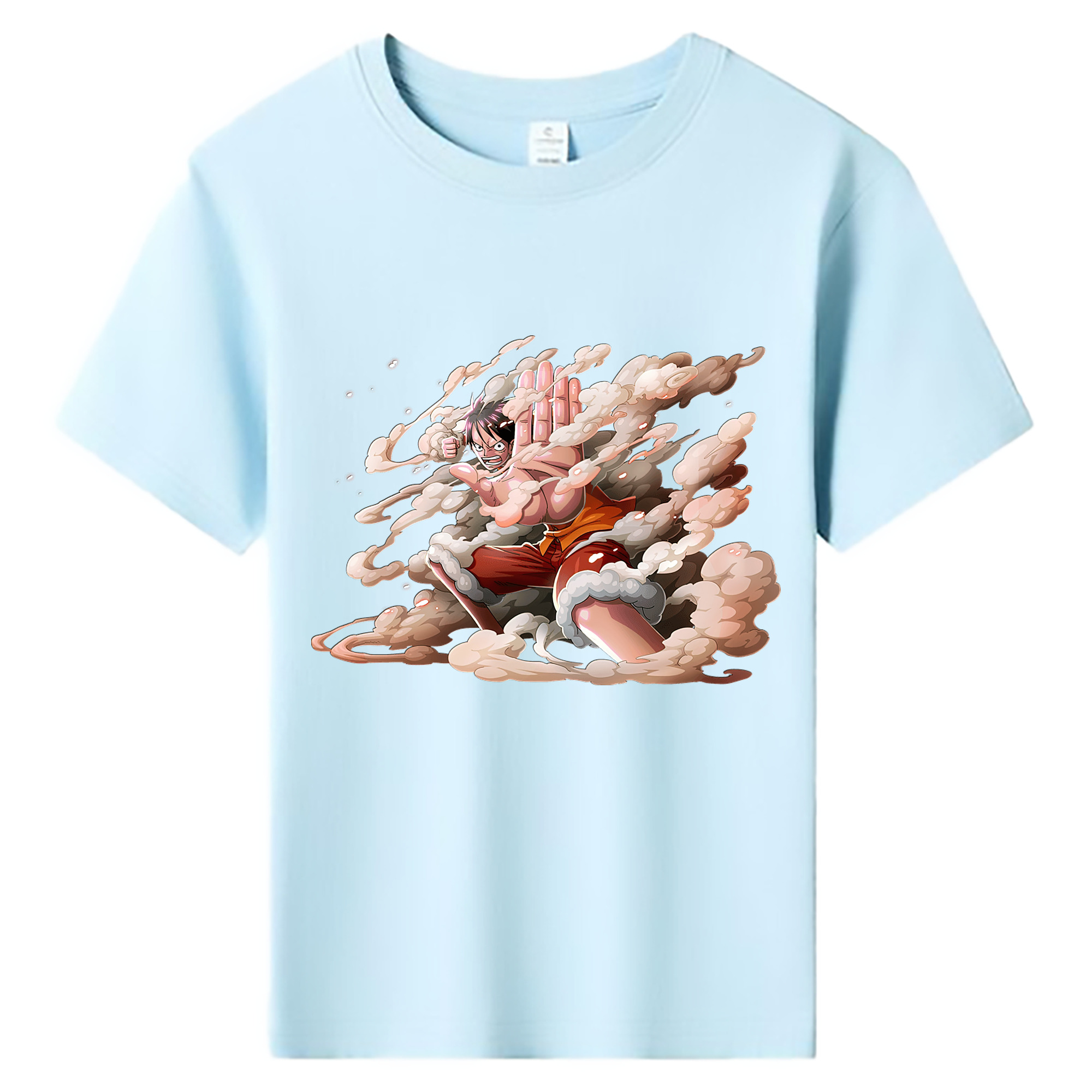 （画像用） ワンピース モンキー・D・ルフィ ONE PIECE Monkey D. Luffy 綿100％キッズTシャツ（フロントプリント）